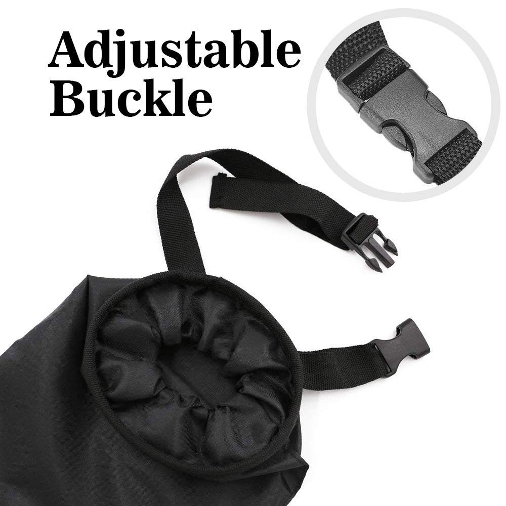 IPELY Universal Car Garbage Bag Back Seat Headrest 1 Count (Pack of 1), Black