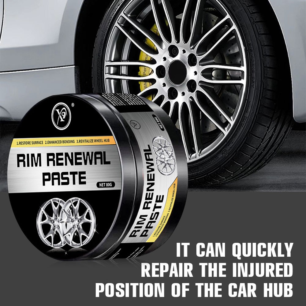 Rim Renewal Paste for Car Wheel Scratch Care, 30/50/80g | Hub polishing paste