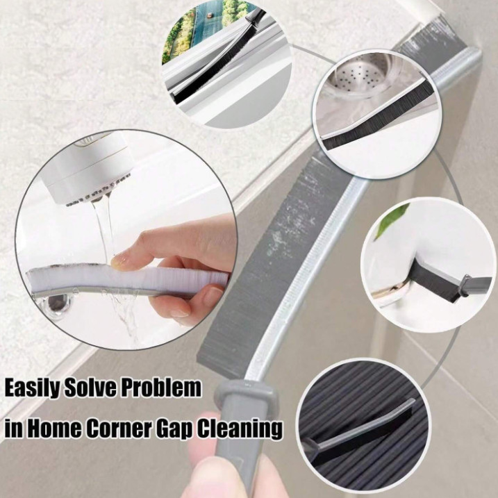 1 pc Multi-Function Crevice Brush for Kitchen & Bathroom Tile Deep Cleaning