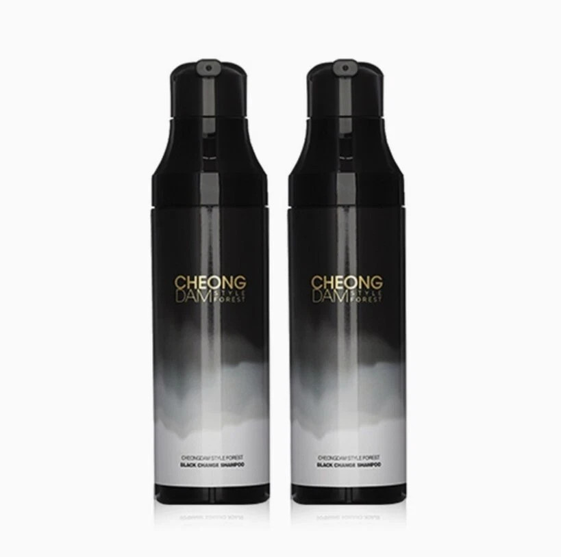 Cheongdam Style Forest Black Change Shampoo 200ml ×2 / Dark Brown / K-Beauty