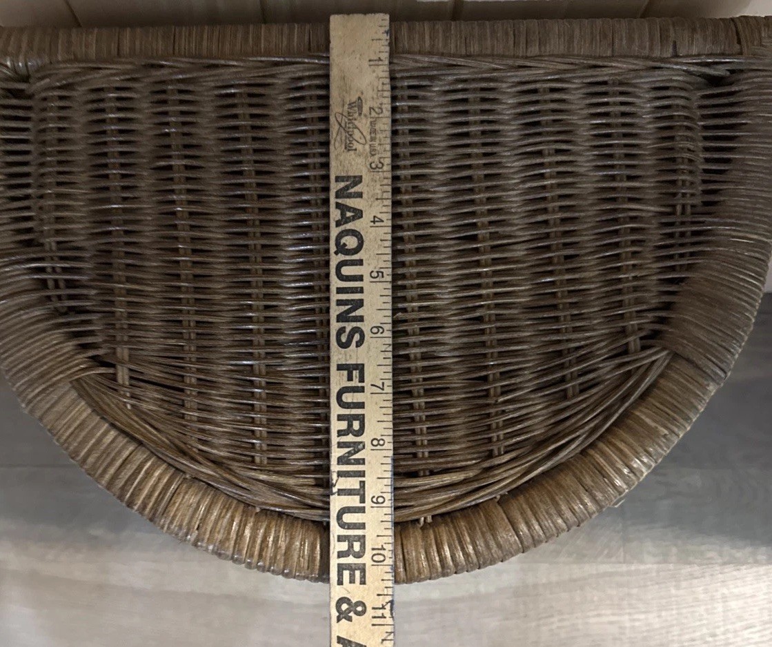 Boho Wicker Laundry Hamper w/ Lid Removable Cotton Liner Rattan Basket Natural