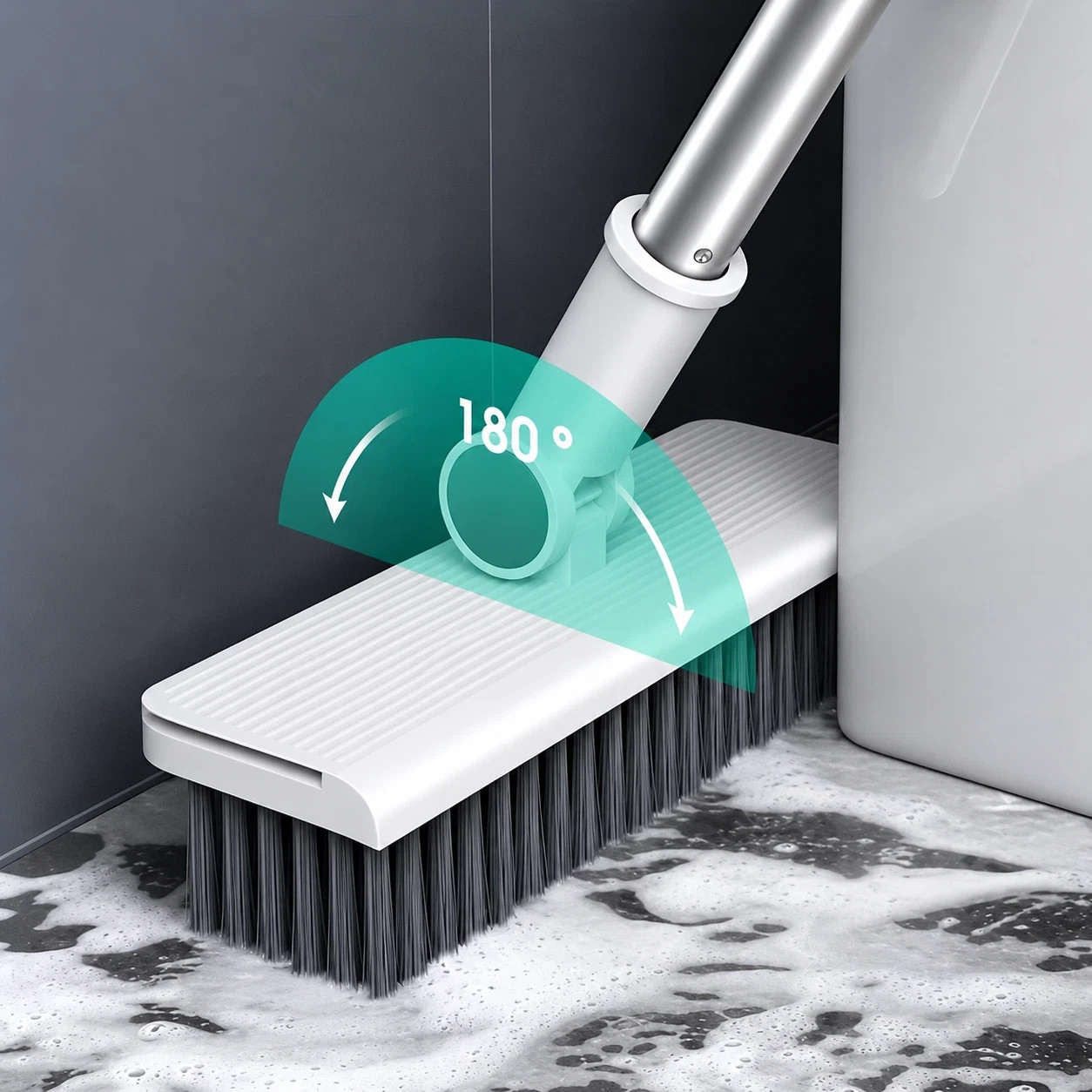 3-in-1 Foldable Broom Mop Dustpan Set Space Saving Cleaning Tool Home Office
