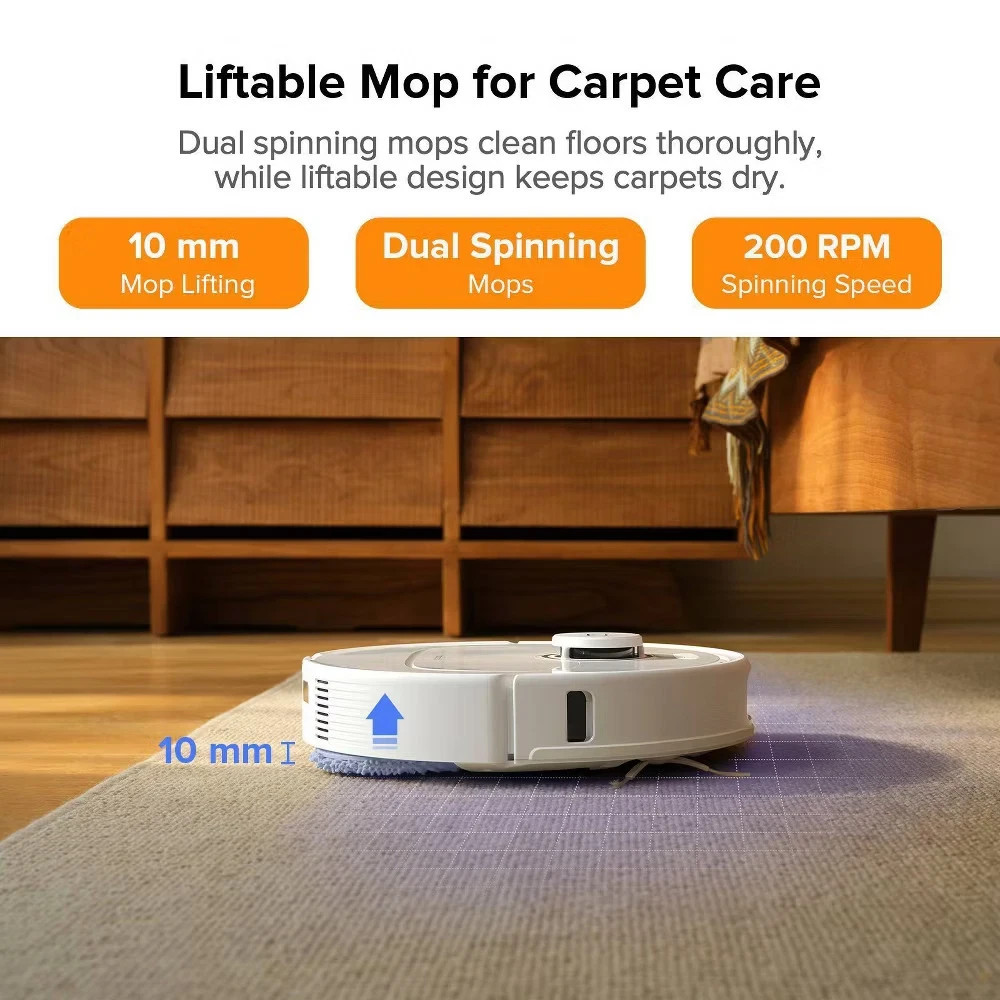 Roborock Qrevo Pro Wi-Fi Connected Robot Vacuum & Mop with FlexiArm Edge Mopping