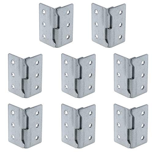 Set(16Pcs) Trailer Wood Sides Bracket, 2″ x 1.1″(LxW), Trailer Rack Corner 8