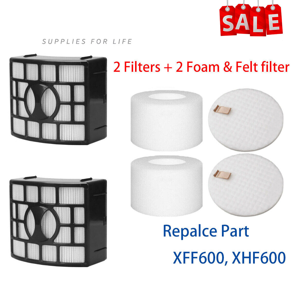 Filter Kits for Shark DuoClean LiftAway NV601 NV611 NV770 NV771 UV700 ZU701