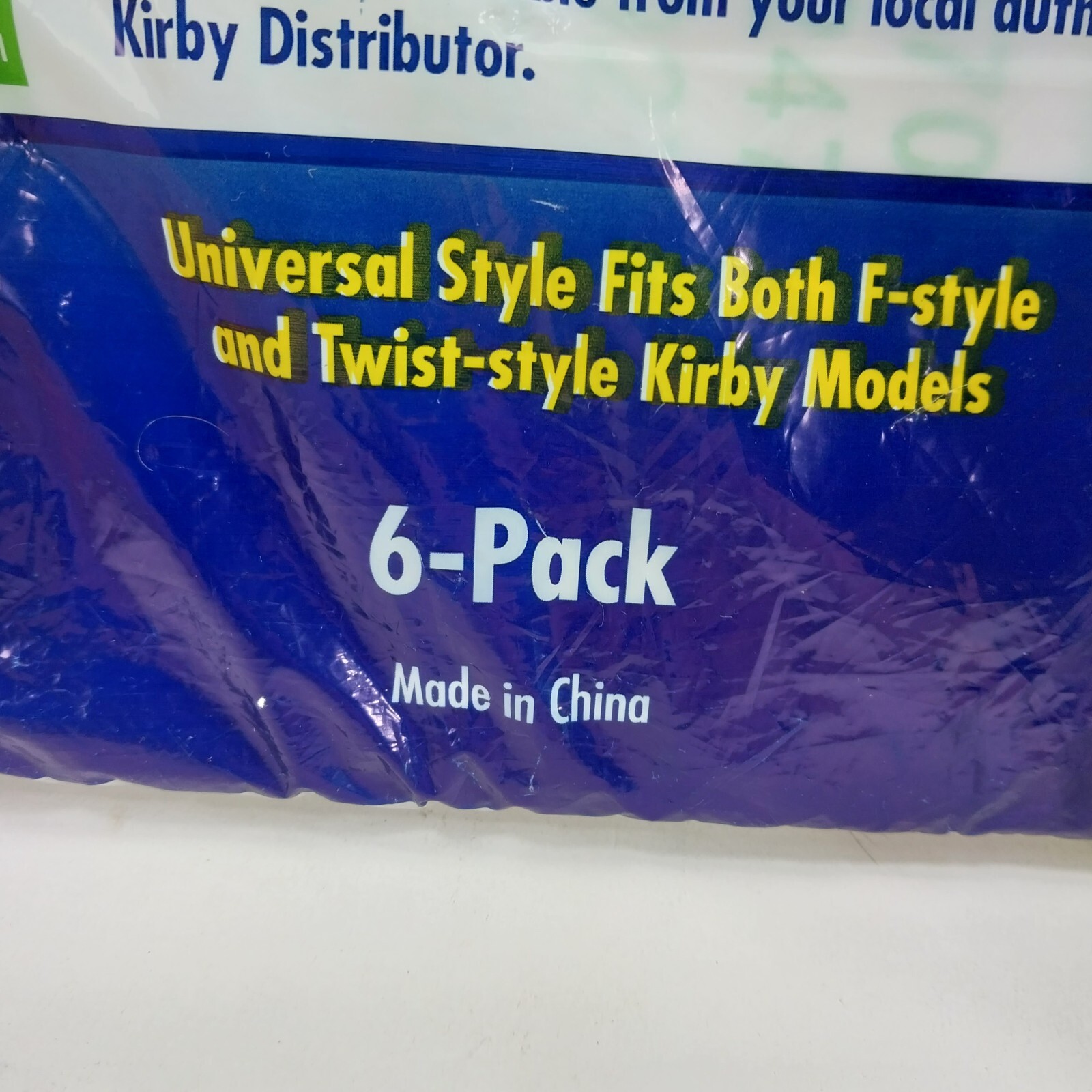 3x KIRBY VACUUM BAGS – 6 pk UNIVERSAL~ F Style MICRON MAGIC Hepa White Cloth