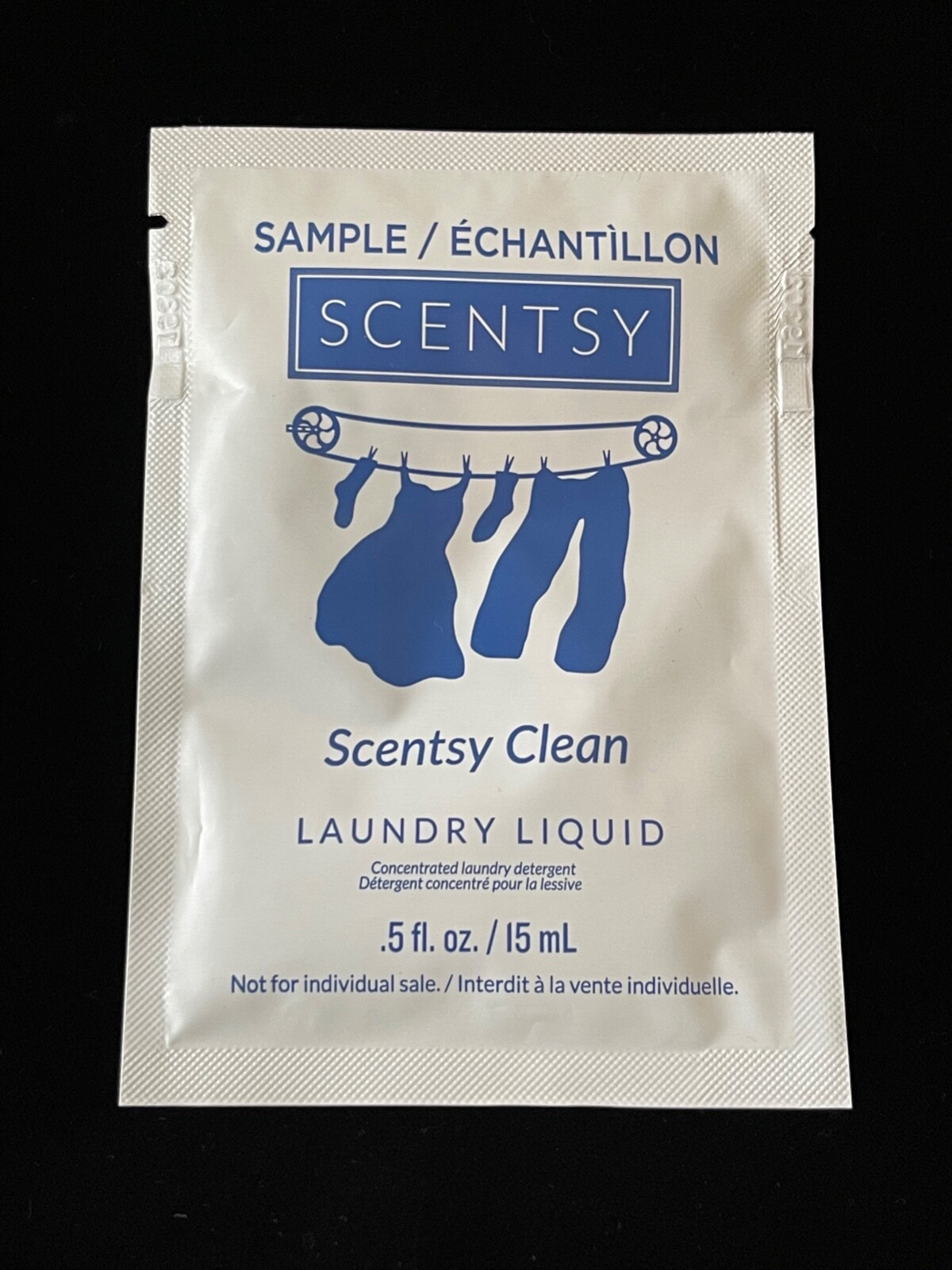 Scentsy LAUNDRY LIQUID Scentsy Clean Scent Sample 0.5 fl oz/15 ml – New Sample