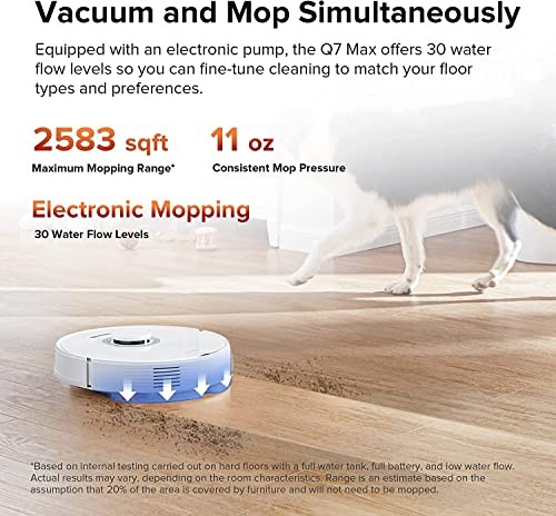 ROBOROCK Q7 MAX ROBOT VACUUM AND MOP CLEANER WITH SIDE BRUSHES BUNDLE – WHITE