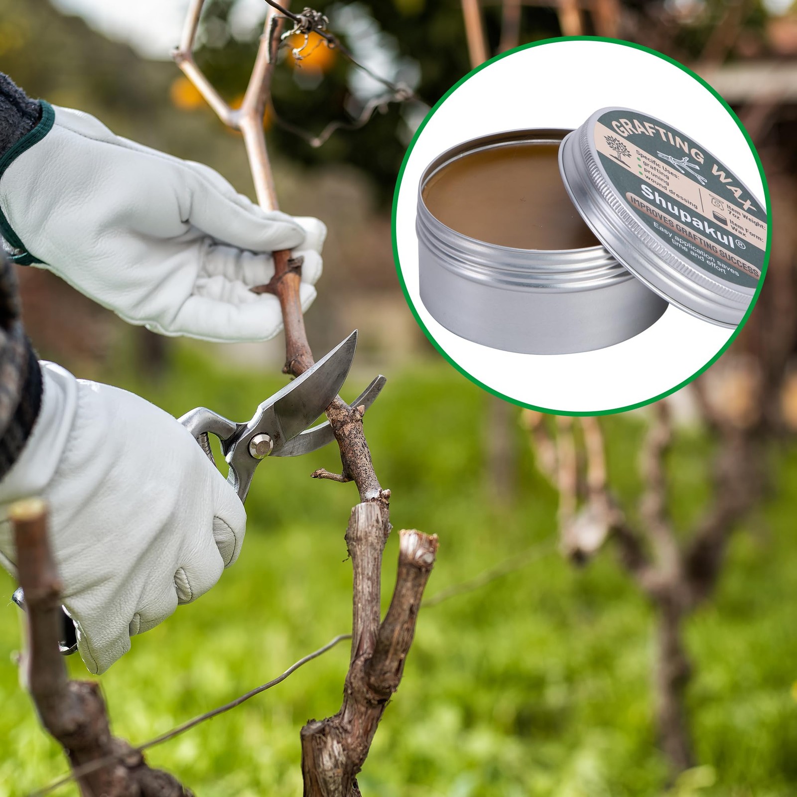 Tree Grafting Wax Set Tree Wound Pruning Sealer with Sealing Tape