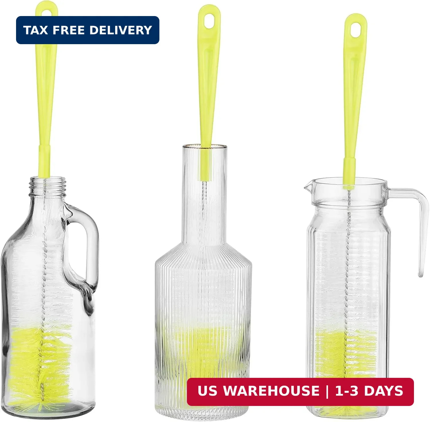 16 inch Long Bottle Brush Cleaner for Washing Wine/Beer/Sport Well/Thermos/Glass