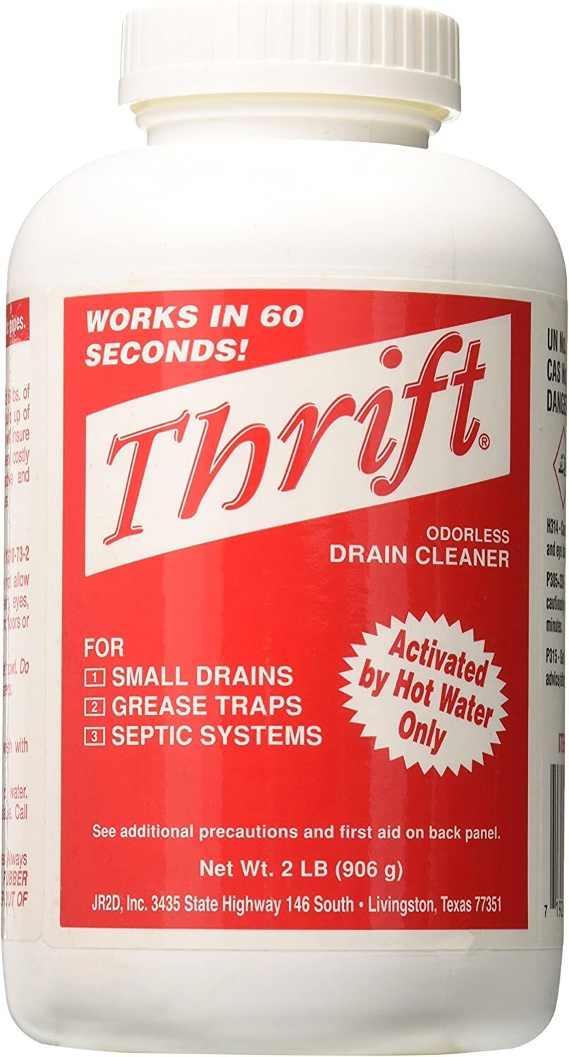 Thrift Marketing GIDDS-TY-0400879 T-200 Drain Cleaner 2 lb , White