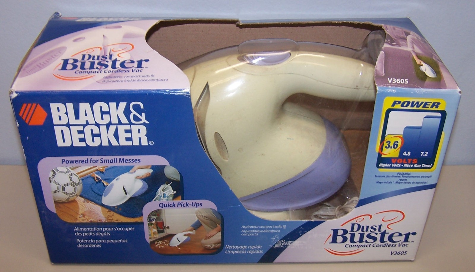 NOS Black & Decker V3605 Dust Buster Compact Cordless Held Vacuum Brand New