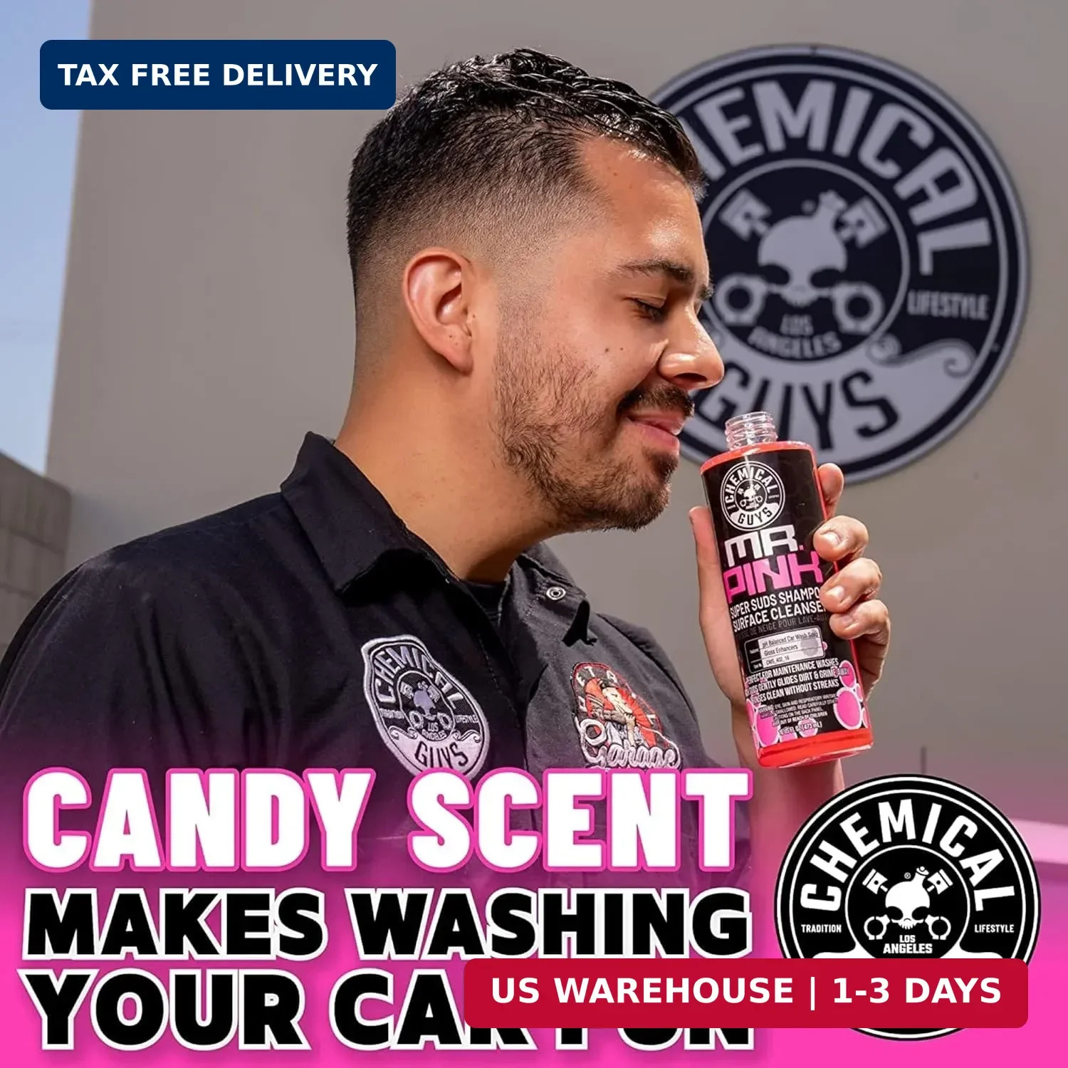 Chemical Guys Mr. Pink Car Wash Soap – 16 oz Super Suds Foaming Car Wash Soap fo