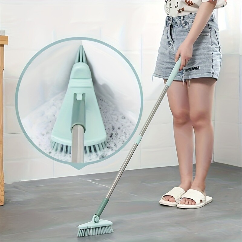 37” Long Handle Shower Cleaning Brush Tub Tile Scrubber for Bathroom Cleaning
