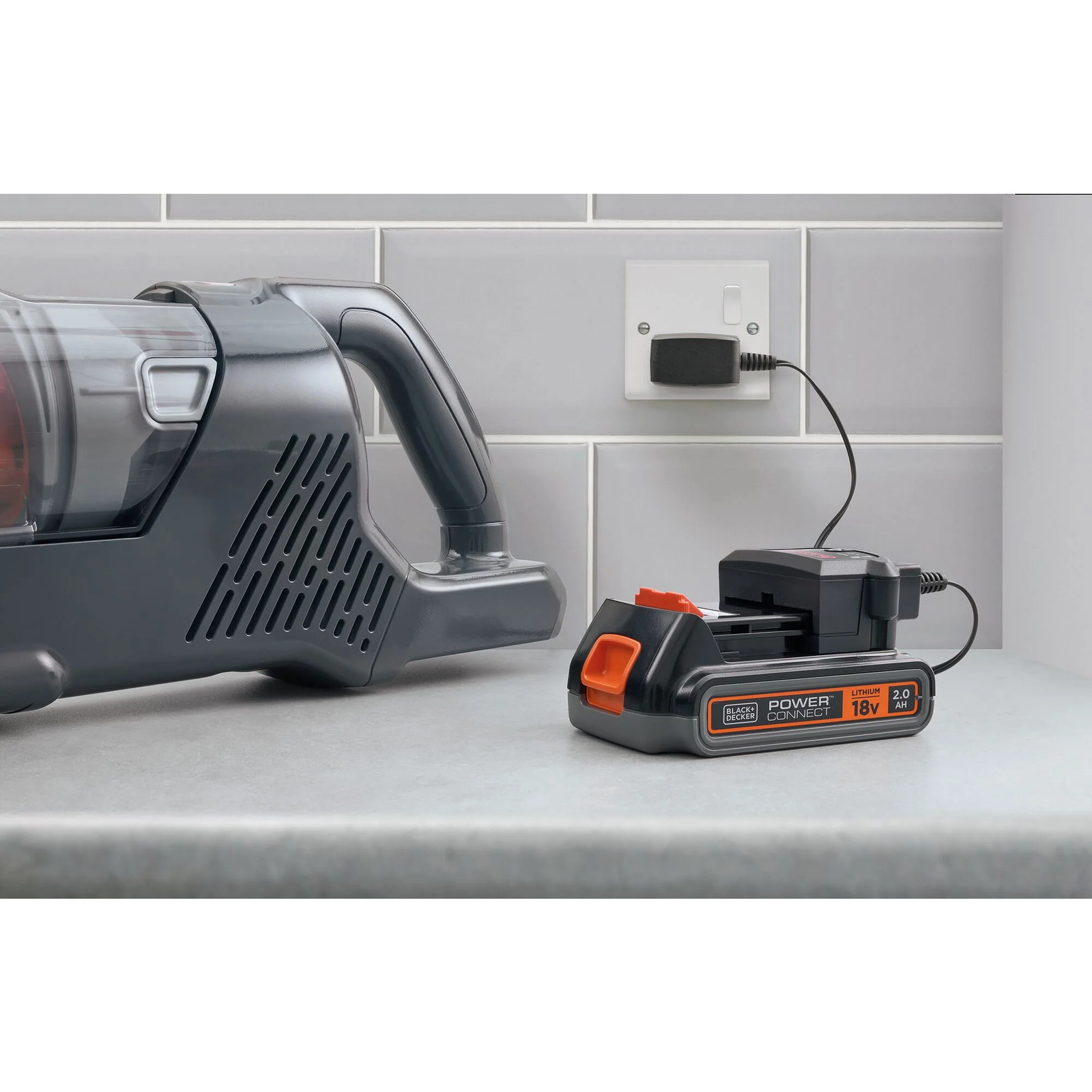 BLACK+DECKER 20V MAX* Cordless Stick Vacuum with LED Floor Lights – BHFEA18D1
