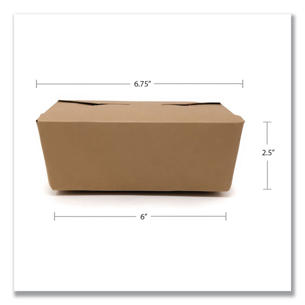 SCT 0734 ChampPak 7.75″ x 5.5″ x 3.5″ #4 Carryout Boxes – Kraft (160/CT) New