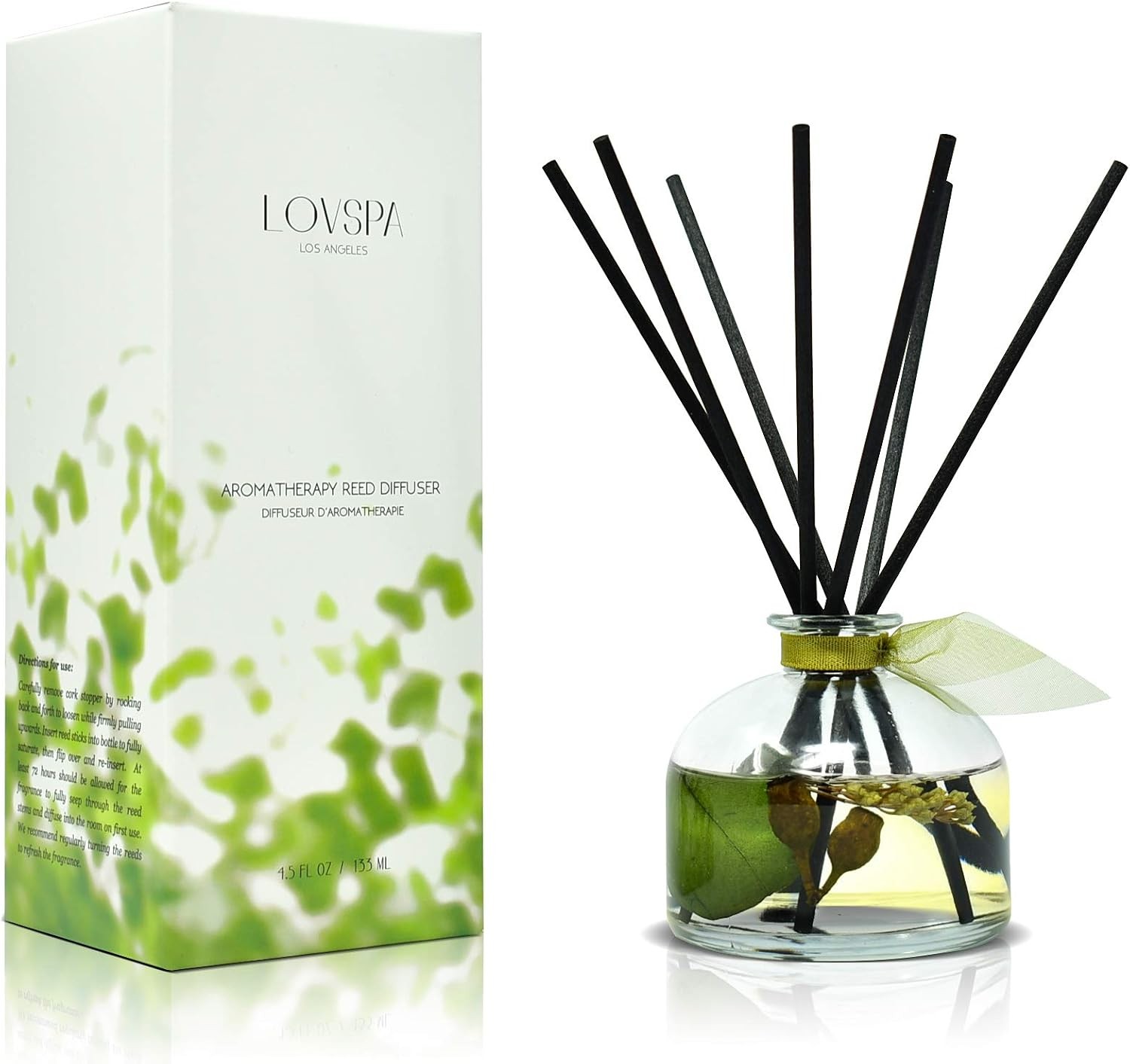 Eucalyptus Reed Diffuser Set for Home, Sage, Mint, Aromatherapy Gift