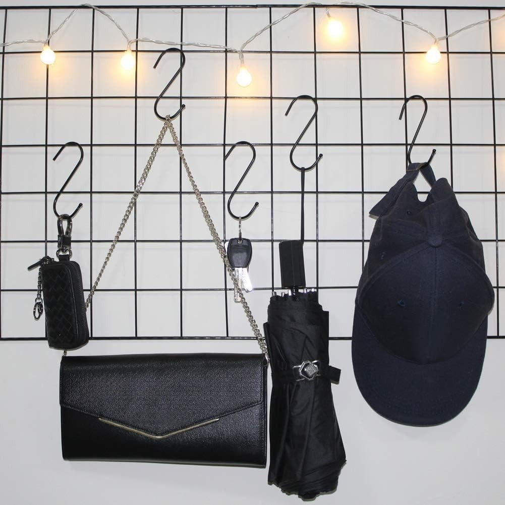 30Pack 2.7-inch one-piece S-Shaped Hooks, Used for Hanging, Pot Rack Metal Fr…