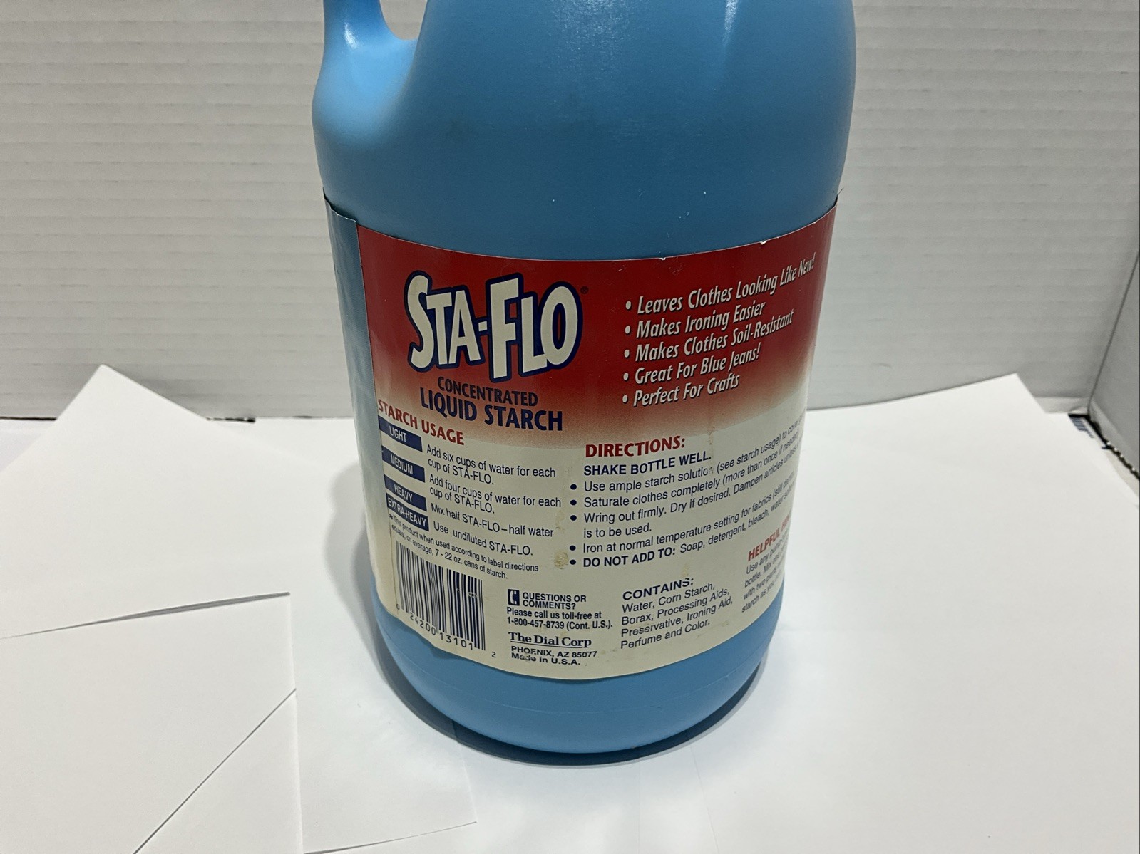 Purex Sta-Flo Liquid Starch Concentrated 64 Oz Discontinued Fabric Crafts