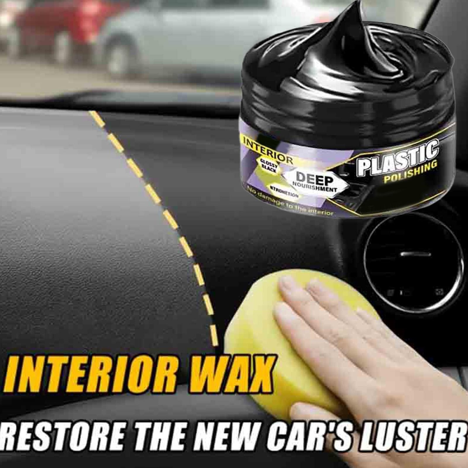 Car Interior Maintenance Wax Cleaning Kit Shine Cleaning Detailing Restorer 55ml