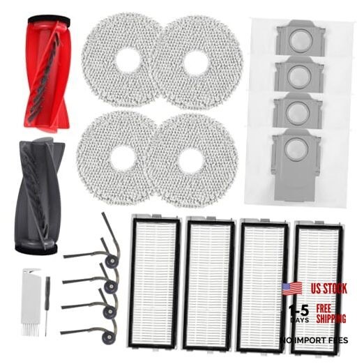 20 Pack Replacement Parts for Roborock Roborock Qrevo S5V/Qrevo Curv/Qrevo Edge