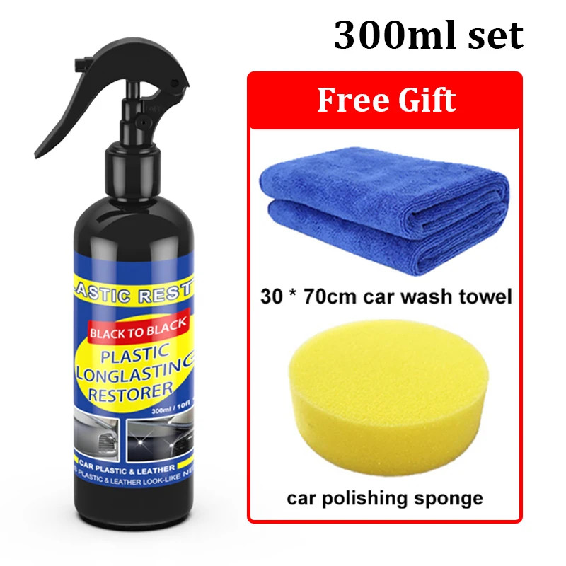 Car Plastic Restorer Back to Black Gloss Car Cleaning Products Plastic Leather R