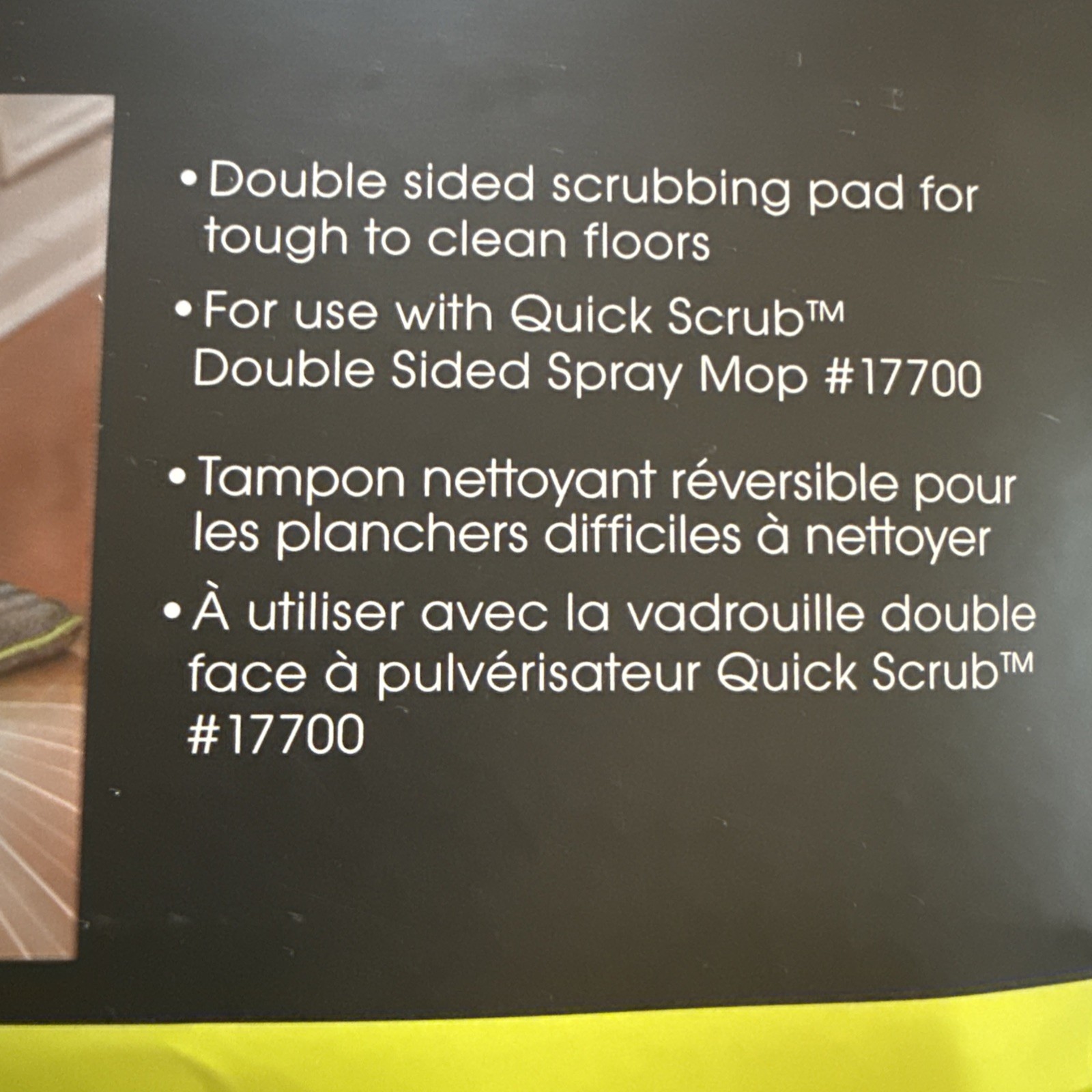Casabella Quick Scrub Microfiber Double Sided Floor refill For Mop #17700