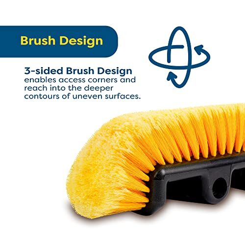 SCRUBIT 12″ Car Wash Brush with Soft Bristles for Car Truck Assorted Colors