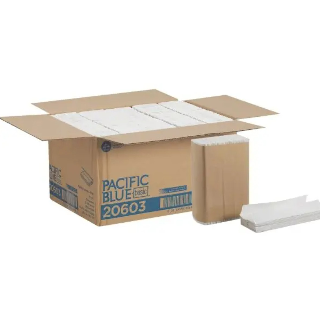 Pacific Blue Basic 1-Ply C-Fold Paper Towels (2400 sheets/case)