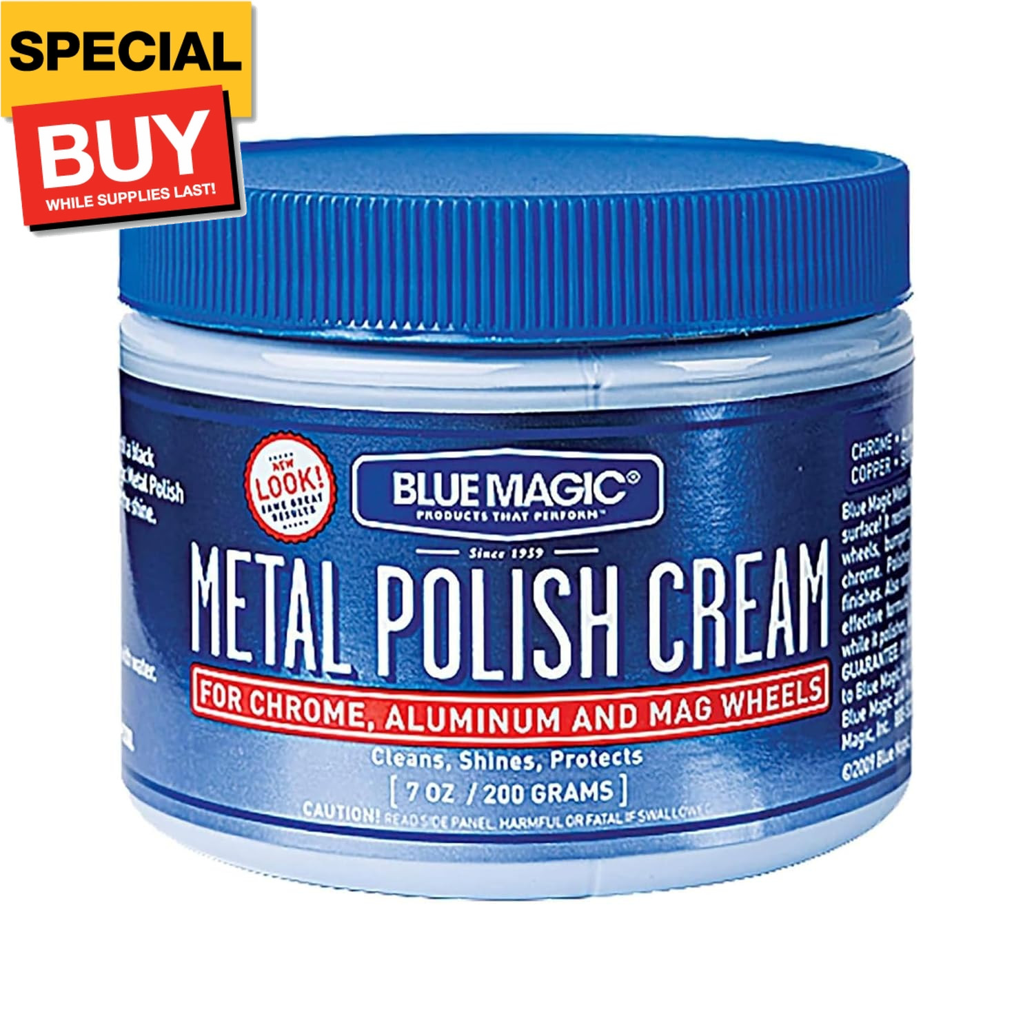 400 Metal Polish Cream Non-Abrasive Tarnish and Oxidation Remover for Chrome, Al
