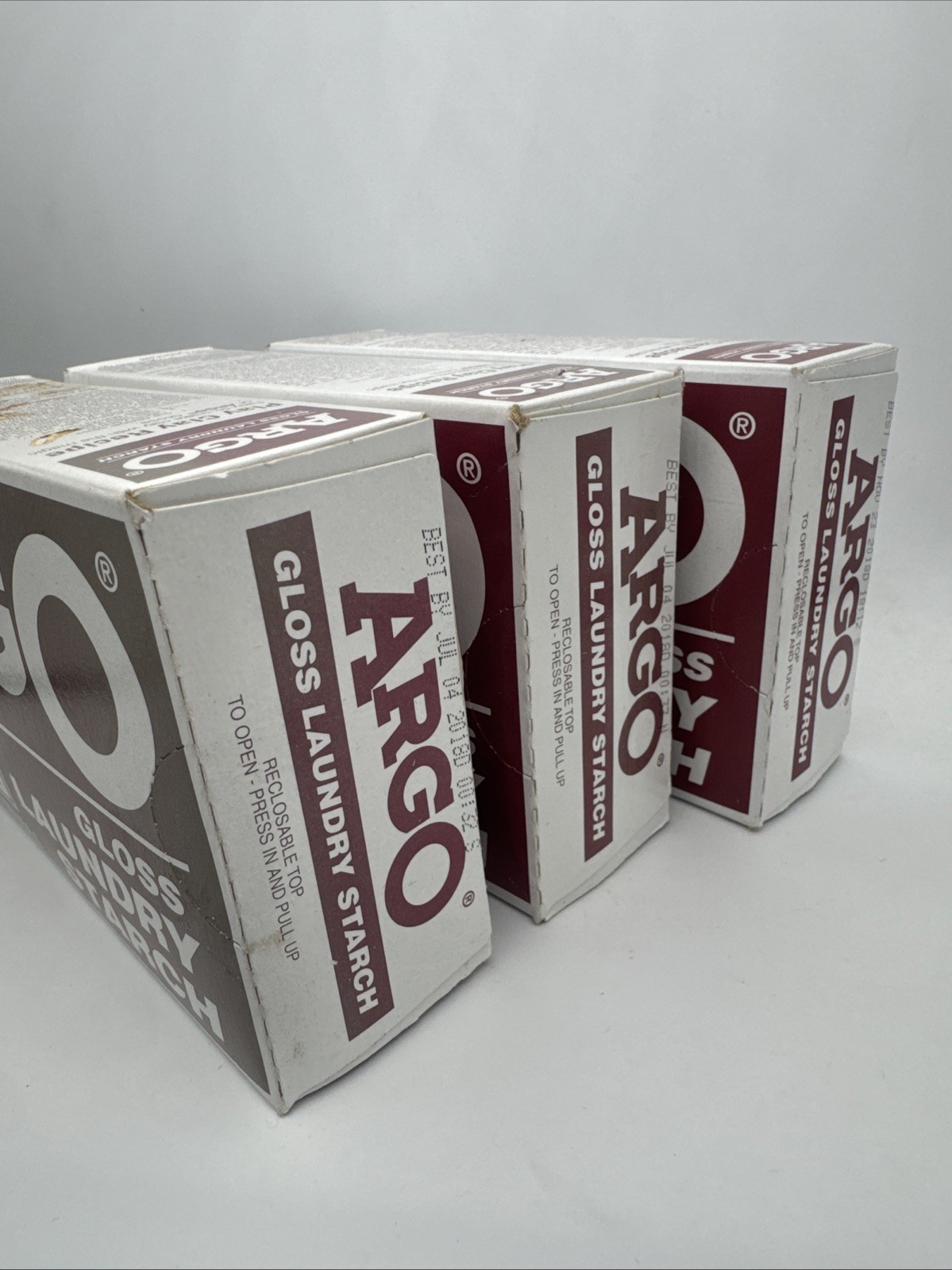 NEW SEAL ARGO Gloss Laundry Starch Red Removes Greasy Spots 16oz BEST 2018