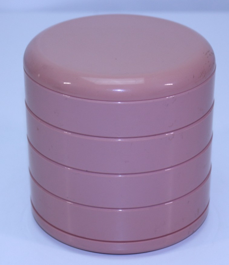 VTG InterDesign Swivel Organizer Mauve 4 Tier USA Circular Container Pink Auth.