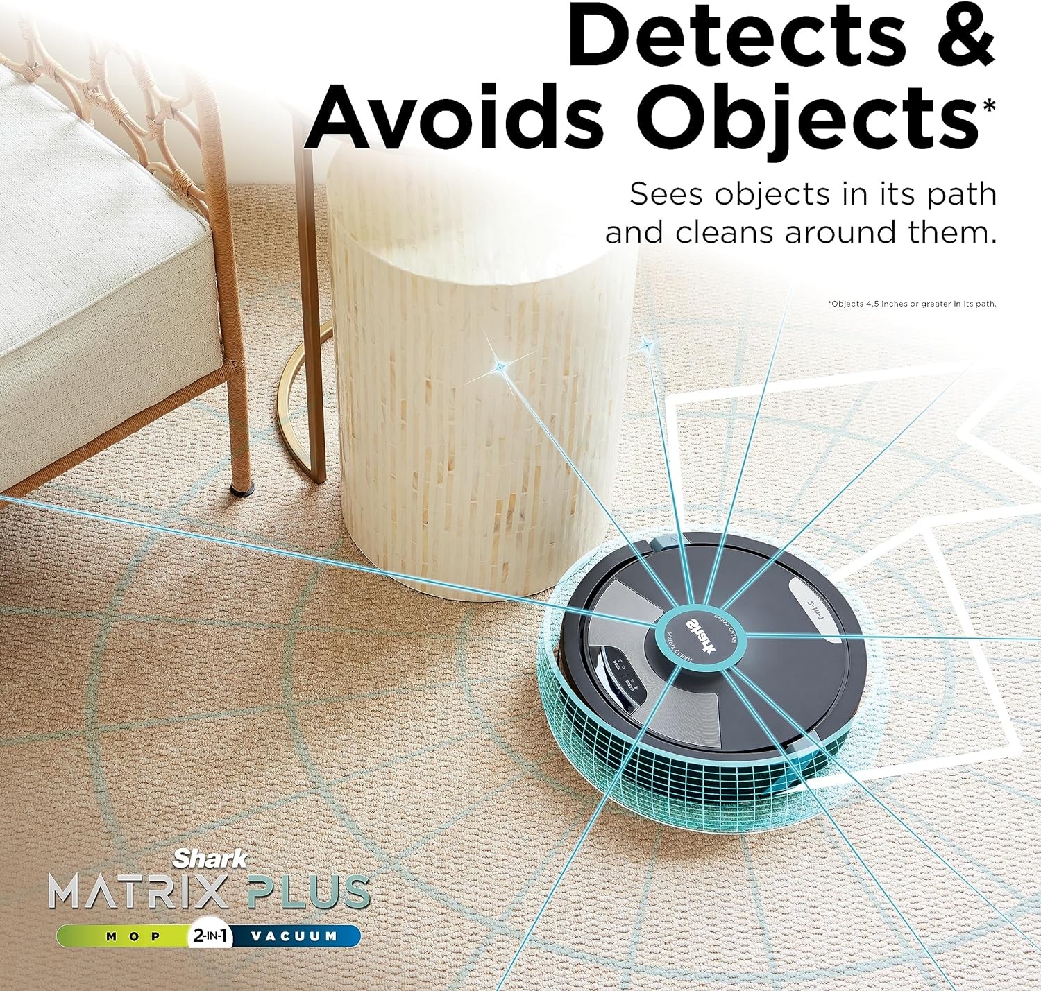Shark Matrix Plus 2-in-1 Robot Vacuum & Mop Self-Empty Base Sonic Mop RV2610WA