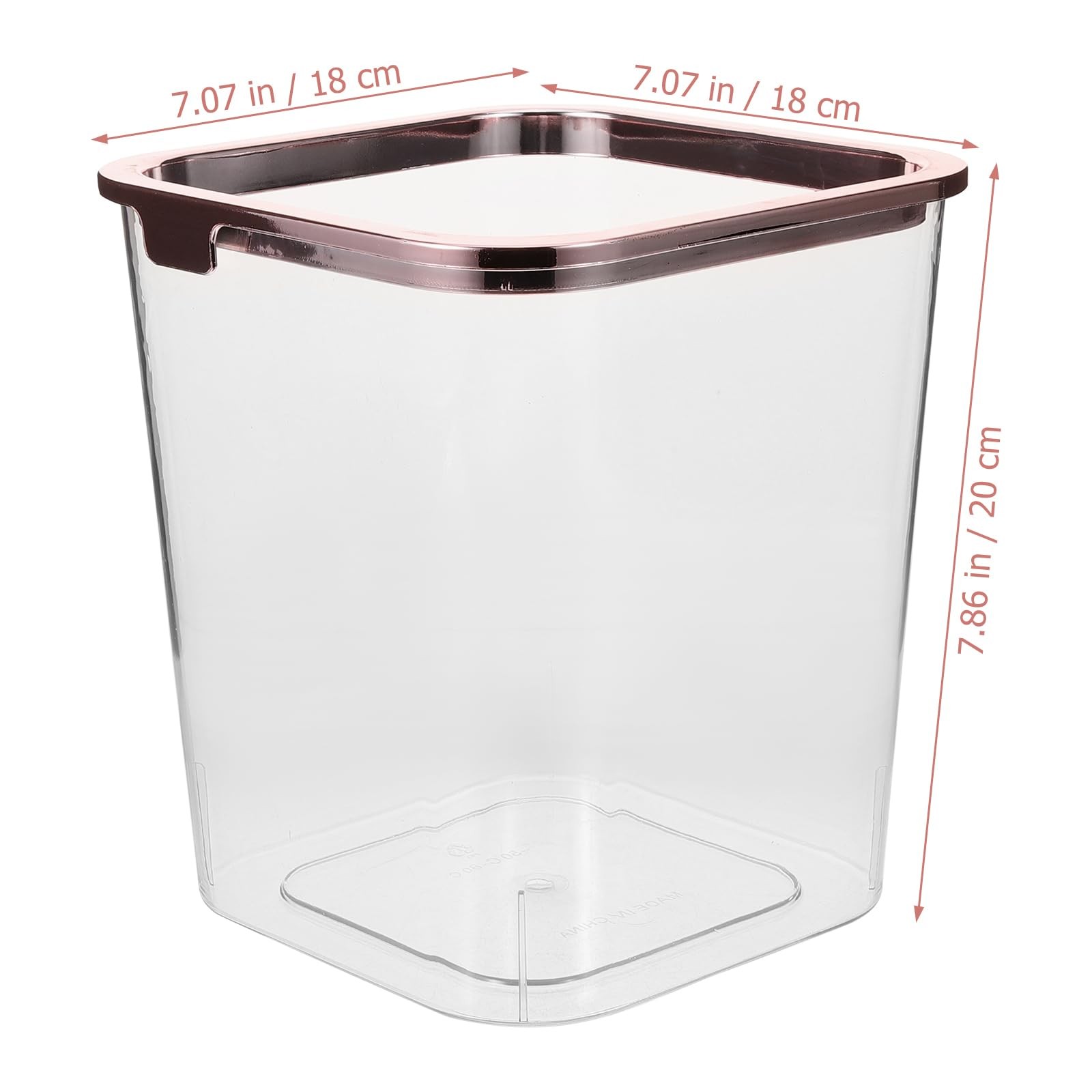 iplusmile Clear Wastebasket 7.87 X 7.08 X in 20x18CM, Transparent