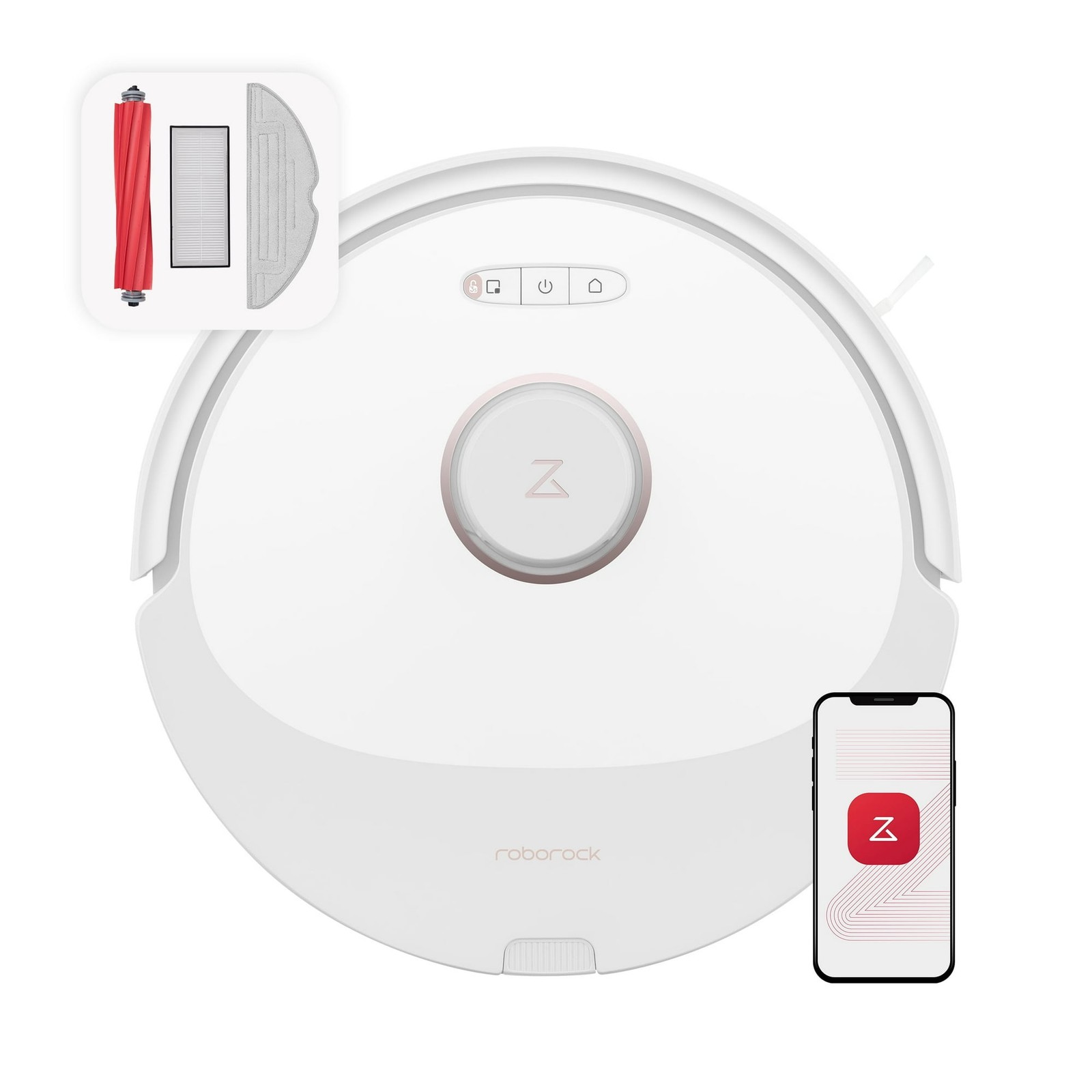 ROBOROCK Q8 MAX ROBOT VACUUM AND MOP WITH OBSTACLE AVOIDANCE, 5500PA – WHITE