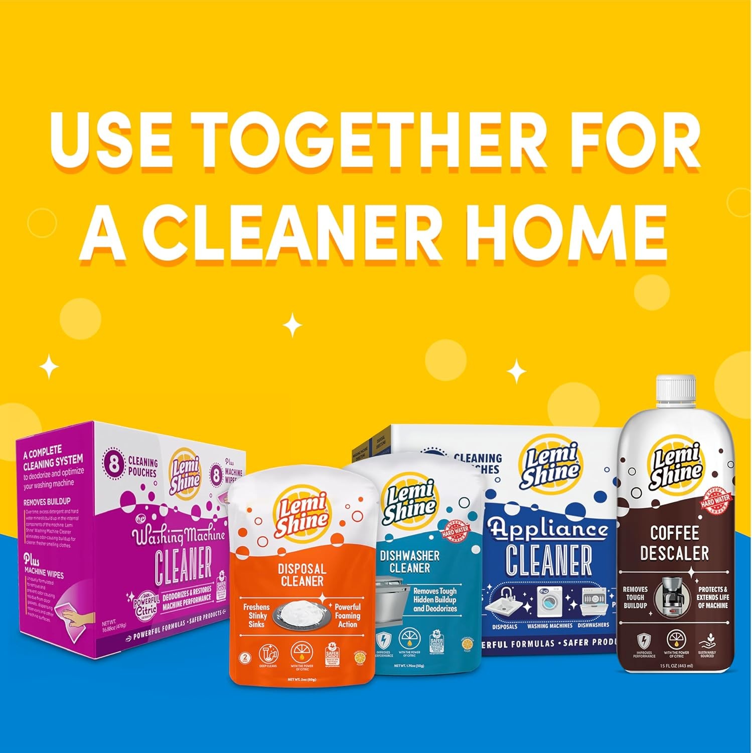 Washing Machine Cleaner – Hard Water Citric Acid Cleaning Powder – Includes Mach