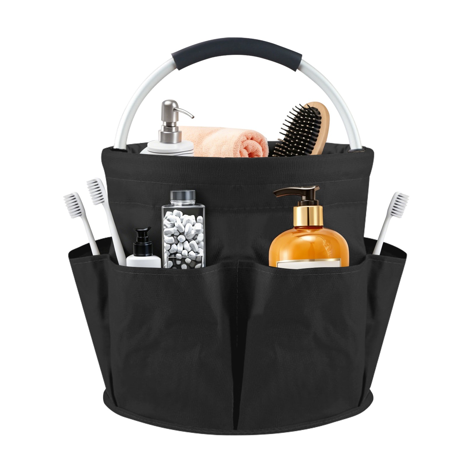 Foldable Cleaning Caddy, Portable Beach Basket, Multifunctional Storage Basket