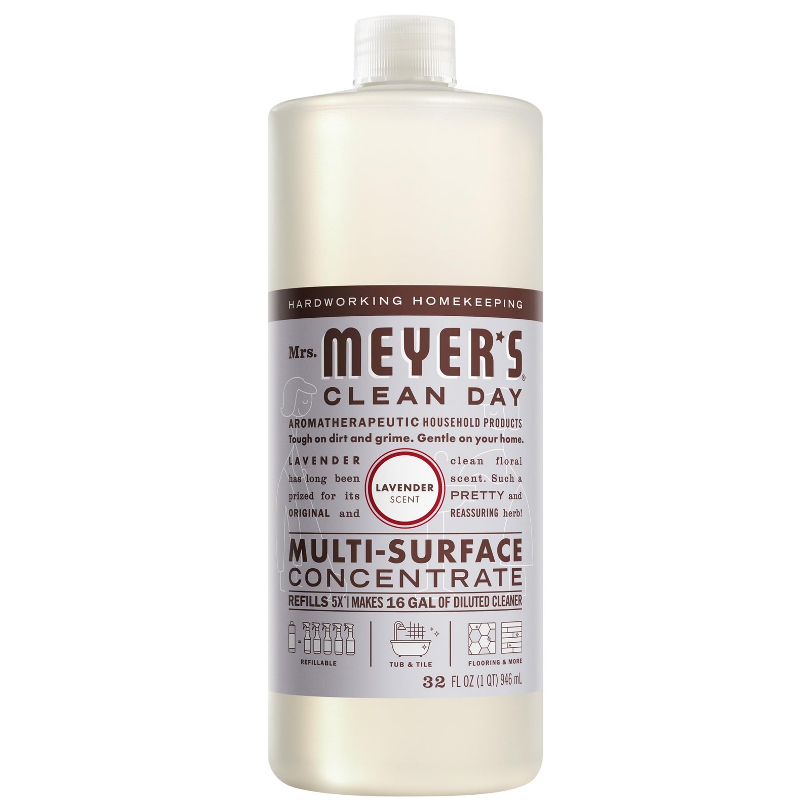 CLEAN DAY Multi-Surface Cleaner Concentrate, Use to Clean Floors, Tile, Count…