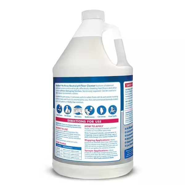 OdoBan 1 Gal. No Rinse Neutral pH Floor Cleaner, Concentrated Floor Cleaner