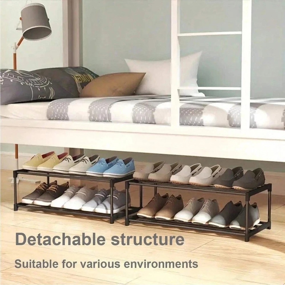 5 Tier Shoe Rack Sturdy Space Saving Shoe Storage Organizer for Home Office