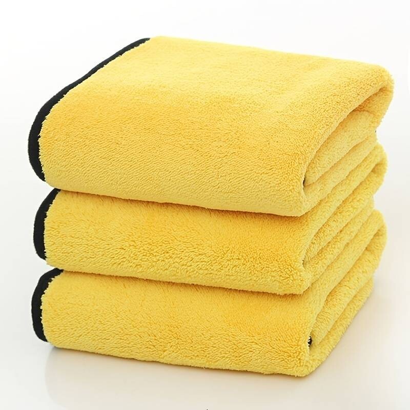 microfiber towel car detailing claning 16×16 inch, 3 pack towels for kitchen