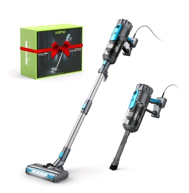 Oraimo 600W Corded Stick Vacuum with LED Floor Brush, 6 in 1 Cleaner, 29.5 Ft…