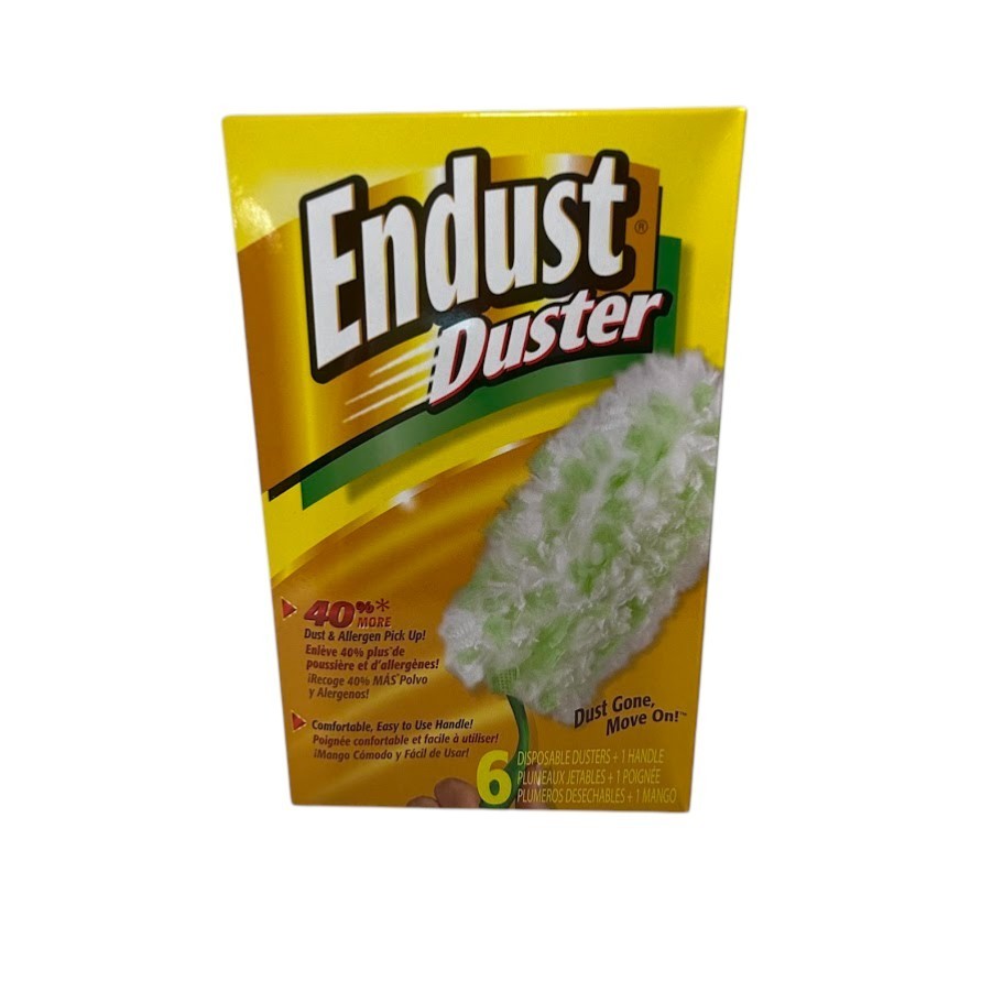 Endust Duster Complete Kit, 6 Count Disposable Refills with 1 Duster Handle
