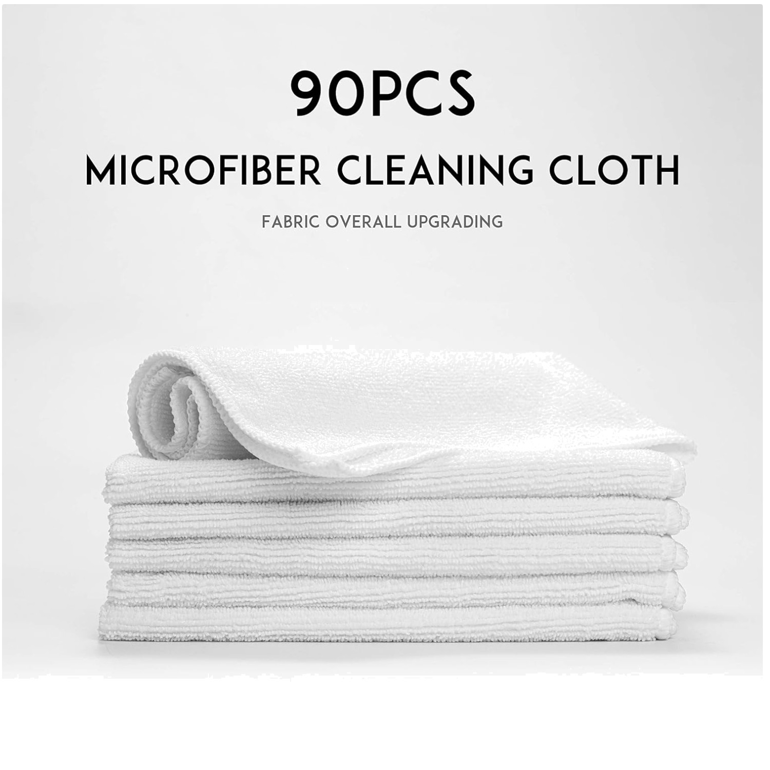 90 Pack 14×14 Microfiber Cleaning Cloths