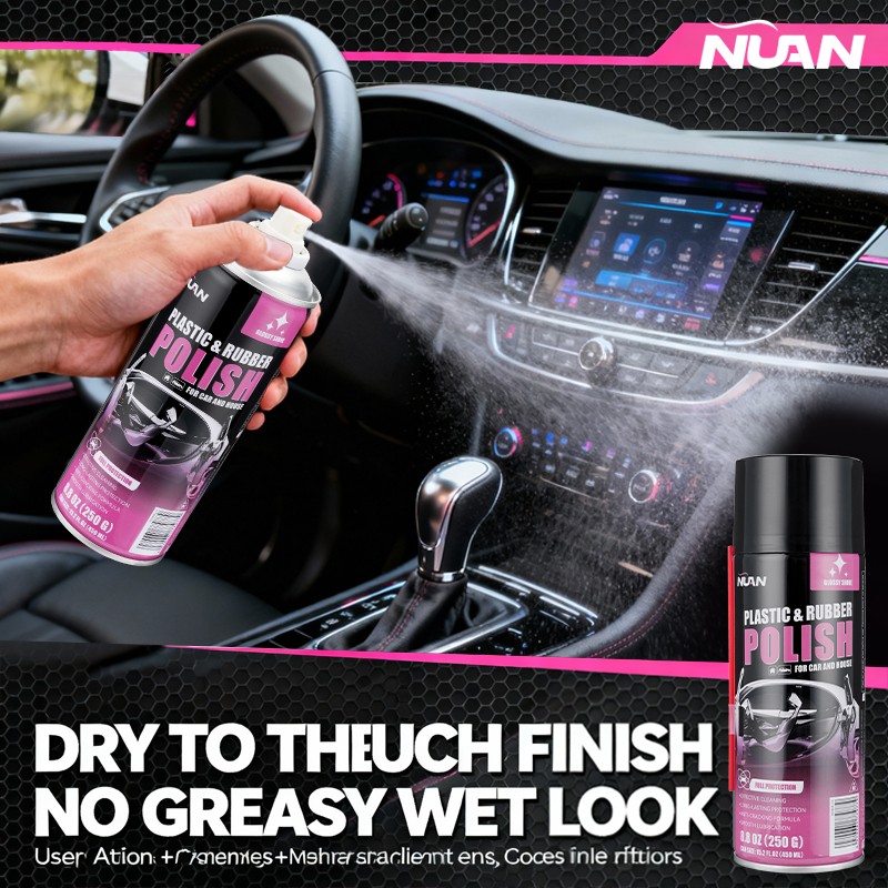 3Pack Car Interior Polish 450ml Car Interior Cleaner Interior Detailer Spray New