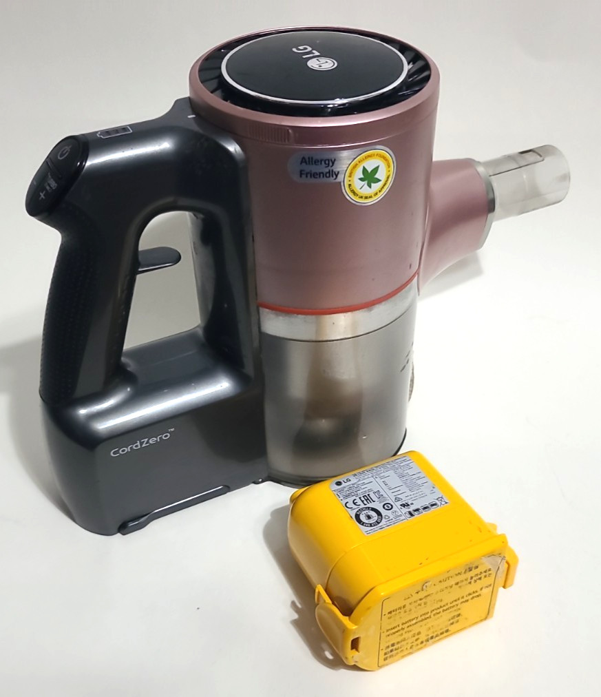 LG A912PM Motor Head with Battery, Pink, CordZero Vacuum – FOR PARTS OR REPAIR