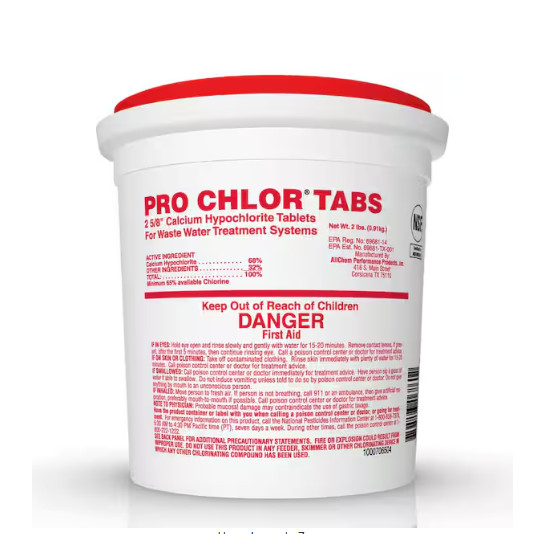 Aerobic Septic Tablets Drain Cleaner 2 lbs.