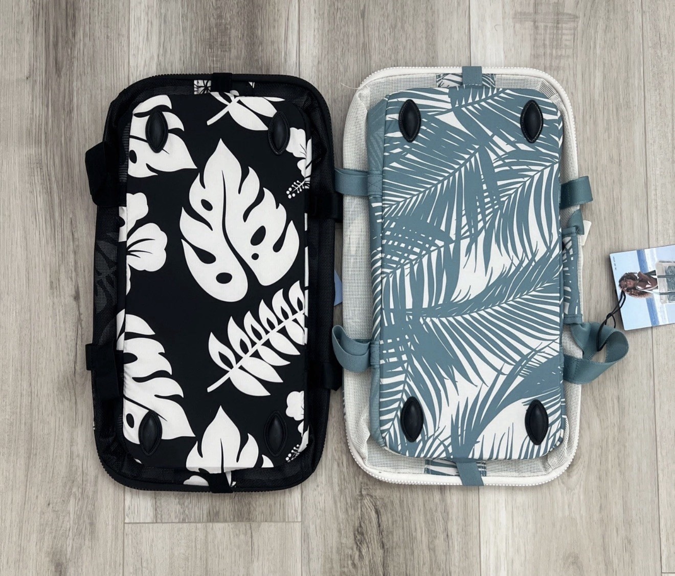 Aloha Collection CleverMade Costco Collapsible Beach Tote Bag Set of 2 Hawaii