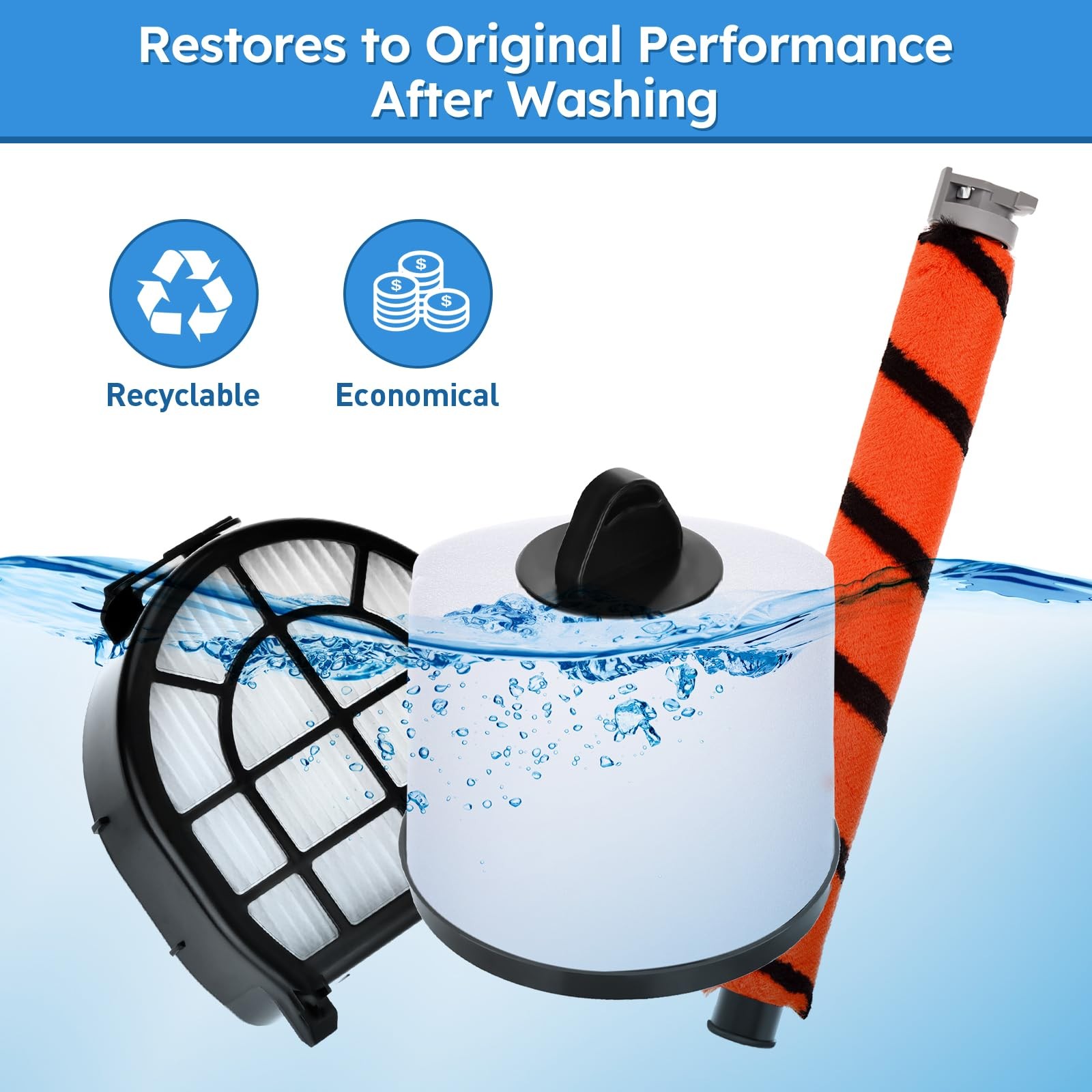 Filter Replacement for Shark LZ602 LZ601 LZ600 LZ602C QU602 QU603 APEX UpLigh…