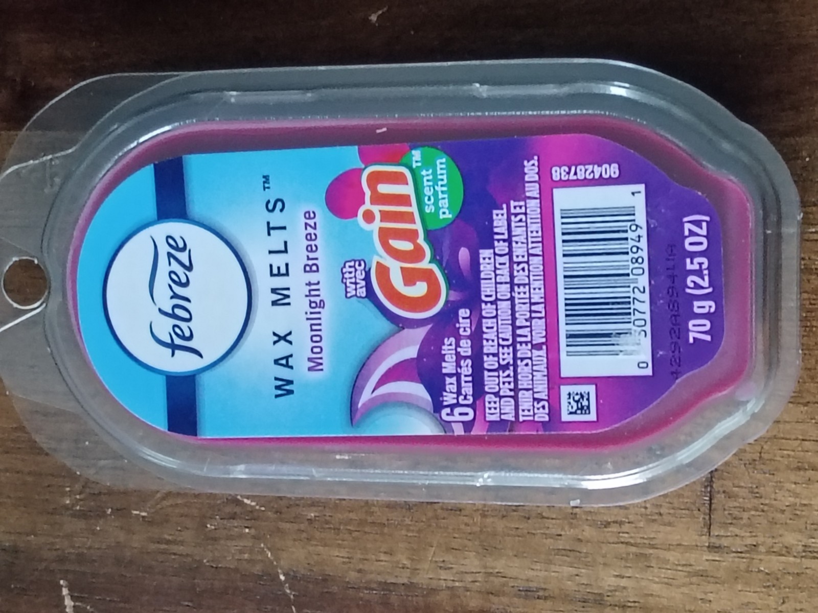 4 Febreze MOONLIGHT BREEZE Wax Melts ~ WITH GAIN~ 24 Total Wax Cubes